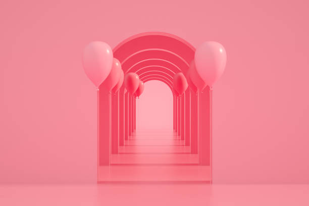 istock Tunnel, Corridor with Balloons 1321360511