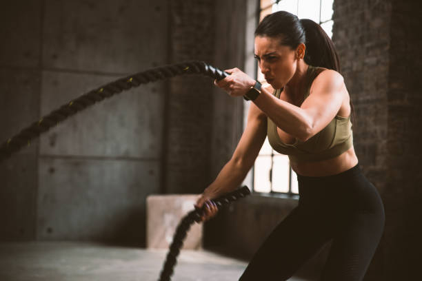 istock female bodybuilder training at the gym 1321363722