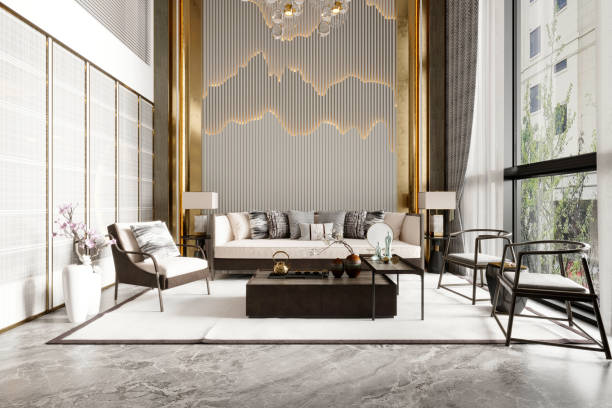 istock 3d render of modern living room 1321367107