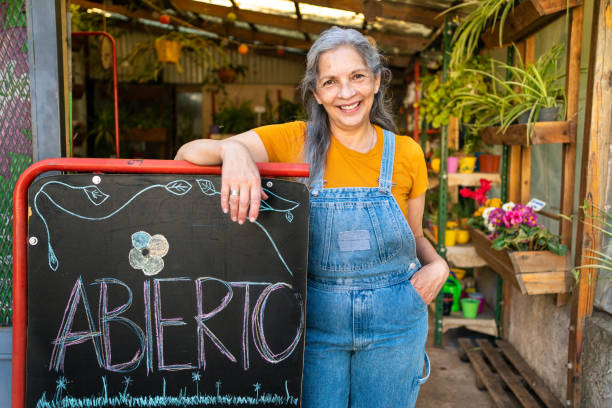 istock Plant nursery owner portrait 1321373499