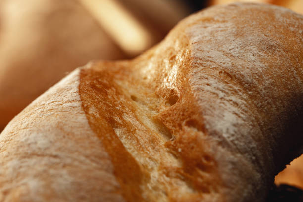 istock Macro shot of freshly baked bread loaf 1321381470