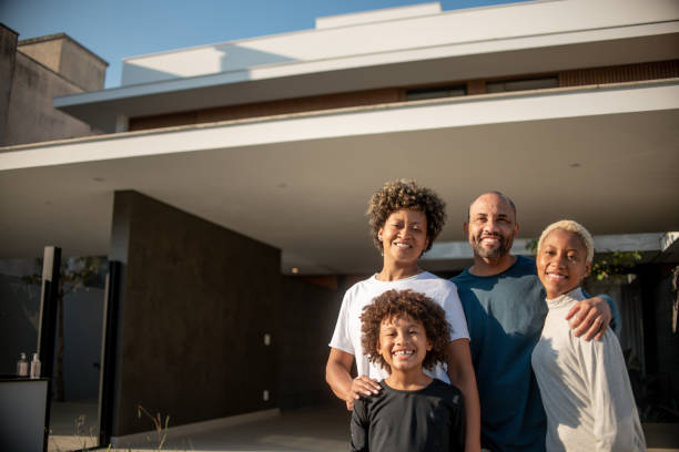 istock Family in their new home. 1321387044