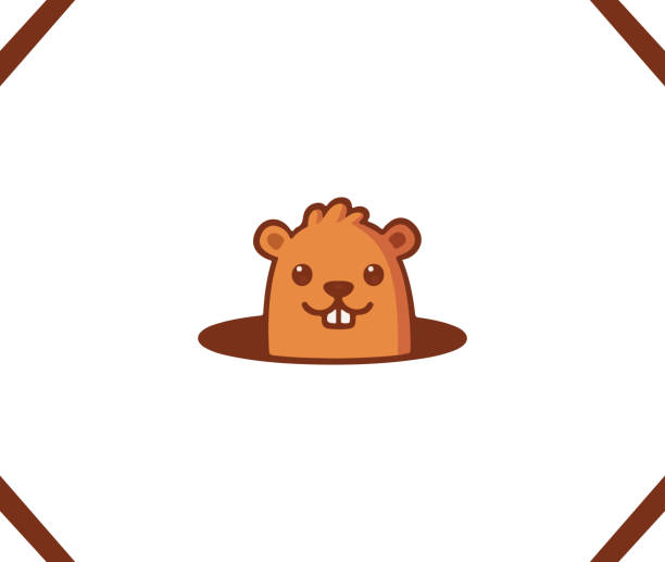 ilustrações de stock, clip art, desenhos animados e ícones de squirrel sign icon illustration - chipmunk
