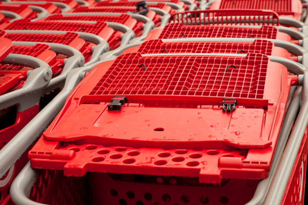 istock Shopping carts close-up 1321395035