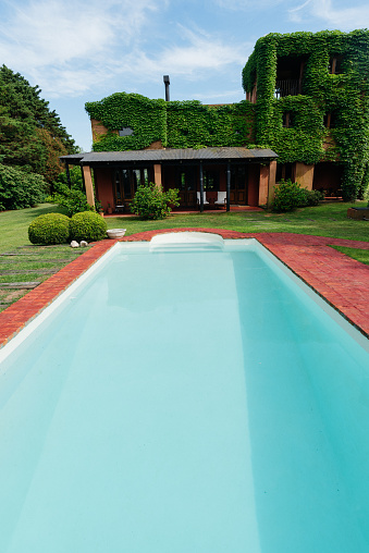 pool at the country house