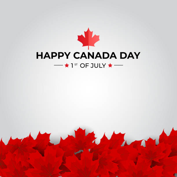 Happy Canada Day Background greeting card. Vector Illustration Happy Canada Day Background greeting card. Vector Illustration EPS10 canada day poster stock illustrations