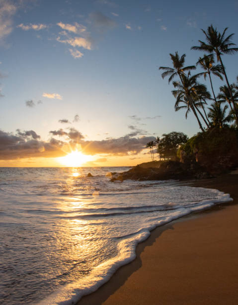 istock Sunset on a south Maui beach 1321400051