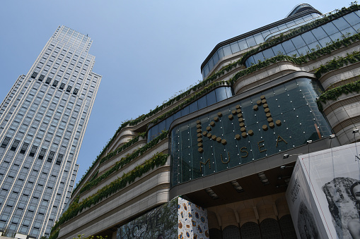 Hong Kong, China - August 9, 2019: Exterior of K11 MUSEA, a \