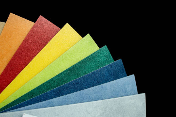 istock Choice of flooring. Samples of linoleum in different colors. 1321409548