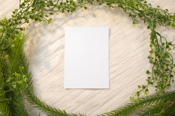 istock Blank Card Mockup designs in an authentic setting artworks or stationery designs 1321412776