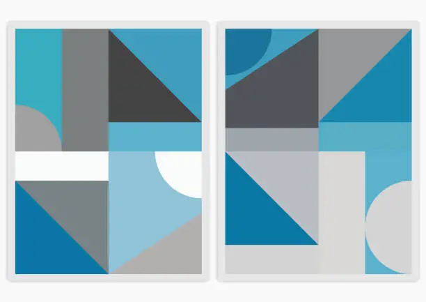 Vector illustration of Vector geometric textured pattern banner background for design