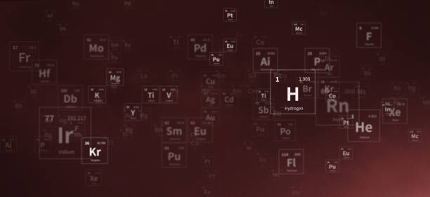 element in spherical form. 3d illustration on the periodic table of the elements.