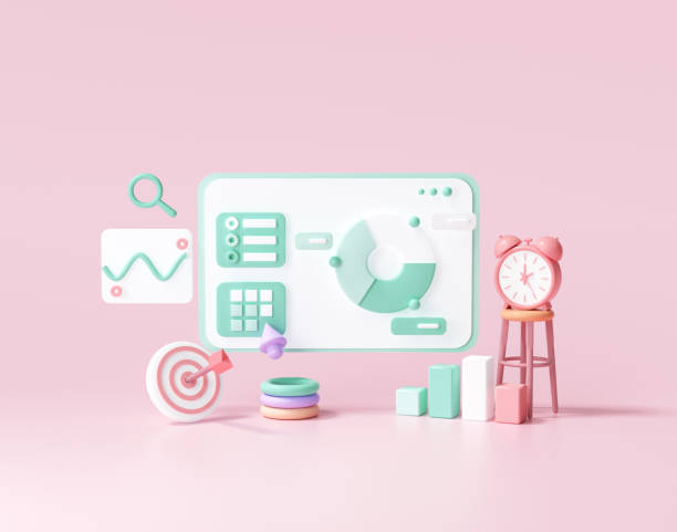istock 3D SEO Optimization, web analytics and seo marketing social media concept. 3d render illustration 1321421842