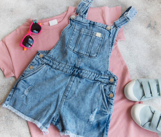 istock Set of children's clothes 1321430749