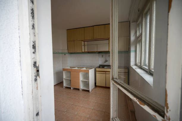 istock Home renovation - old apartment room ready for restoration or refurbishment 1321435991