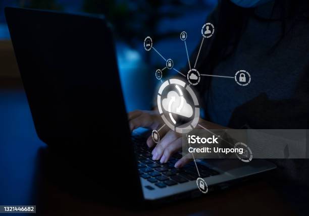 Security Cyber Login Computer Digital Internet Password Privacy Solution Technology Attack Big Data Cloud Computing Stock Photo - Download Image Now