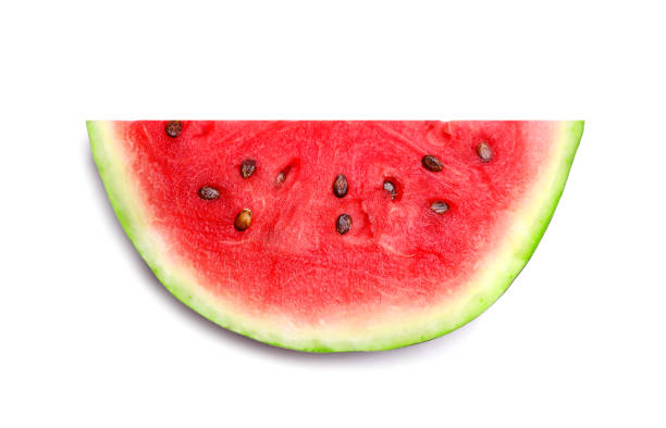 istock Ripe juicy sweet watermelon piece 1321447897