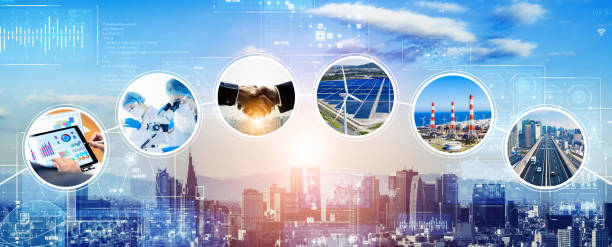 istock Various field industry concept. Sustainable society. 1321461937