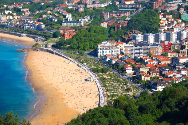 istock Ondarreta Beach, La Concha Bay, San Sebastian, Spain 1321461971