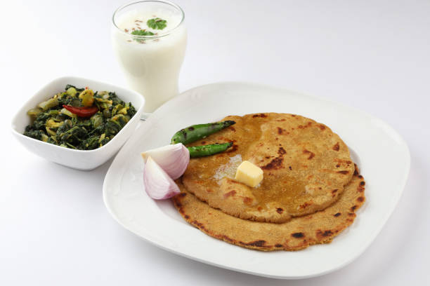 istock Makki Ki Roti & Sarson Ka Sag is basically Corn floor flat bread 1321463152
