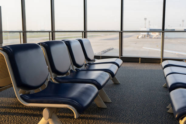 istock Empty chairs in the airport 1321467649