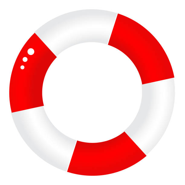 ilustrações de stock, clip art, desenhos animados e ícones de summer icon. vector illustration. - life jacket isolated red safety