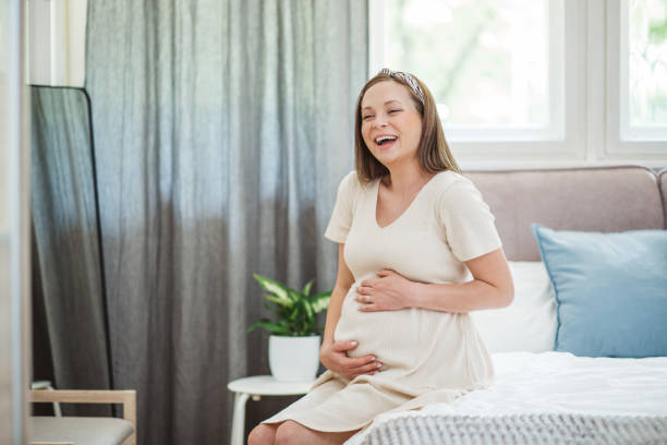 istock Happy pregnant woman 1321473929