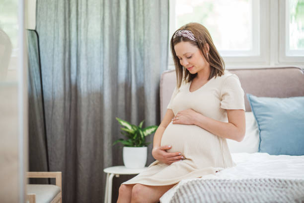 istock Happy pregnant woman 1321474456