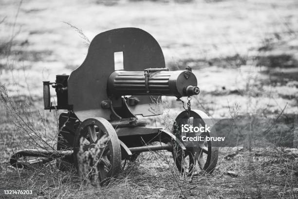 Pm M1910 Was A Heavy Machine Gun Used By The Imperial Russian Army During World War I And The Red Army During Russian Civil War And World War Ii Stock Photo - Download Image Now