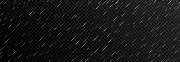 Vector rain on an isolated transparent background. Rain, heavy rain, hurricane, weather. Vector rain on an isolated transparent background. Rain, heavy rain, hurricane, weather. Vector. rain stock illustrations