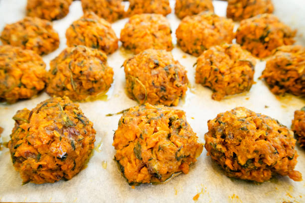 istock Falafel prepared with freshly baked carrots and various spices 1321477793