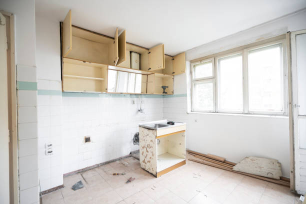 Home renovation - old kitchen ready for restoration or refurbishment