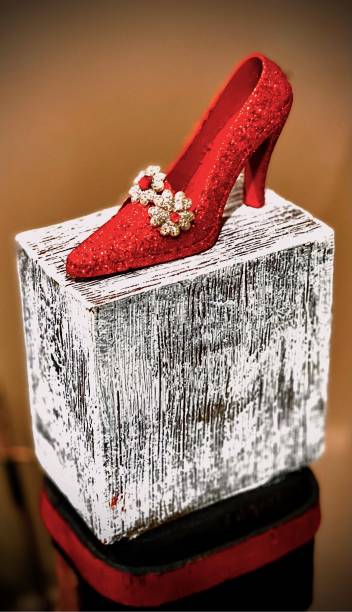 ruby redslipper - red ruby slippers slipper shiny imagens e fotografias de stock