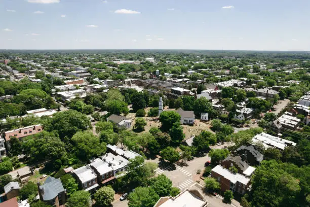 Photo of Aerial over Richmond, Virginia in the Spring