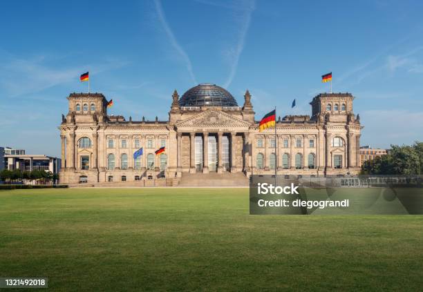 German Parliament Reichstag Building Berlin Germany Stock Photo - Download Image Now