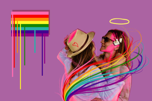 ilustraciones, imágenes clip art, dibujos animados e iconos de stock de orgullo 2021 - rainbow gay pride homosexual homosexual couple