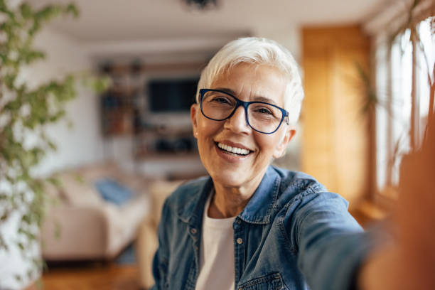 istock Senior woman, creating memories at her home. 1321497199
