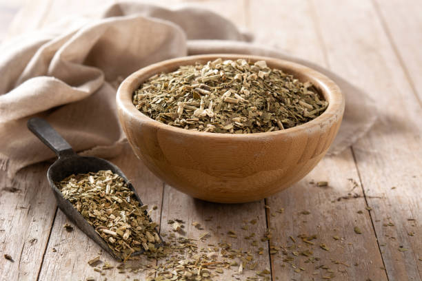 istock Traditional yerba mate tea in bowl 1321500346