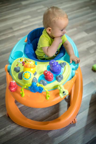 istock Baby in baby walker 1321501502
