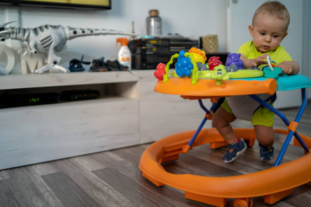 istock Baby in baby walker 1321501559