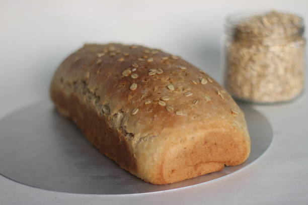 istock Homemade bread with whole wheat and oats. 1321517170
