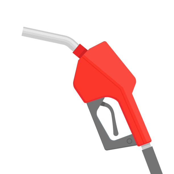 ilustraciones, imágenes clip art, dibujos animados e iconos de stock de icono de la gasolina de la bomba de combustible. bomba de gas pistola logo vector pipe gasolina - bomba de combustible