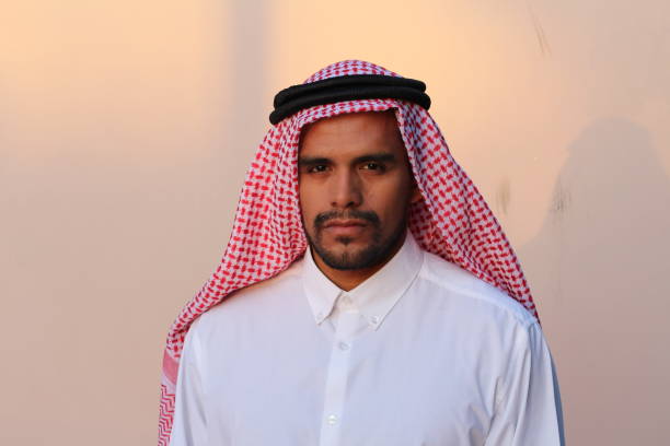 istock Gorgeous middle eastern man wearing traditional turban 1321526722