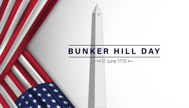 Vector illustration of bunker hill day