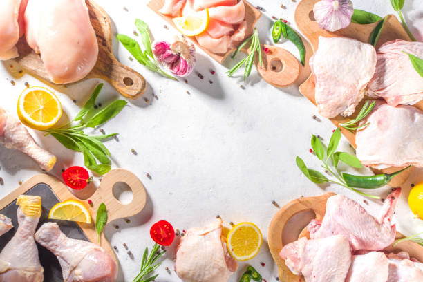 istock Various raw chicken meat portions 1321541590