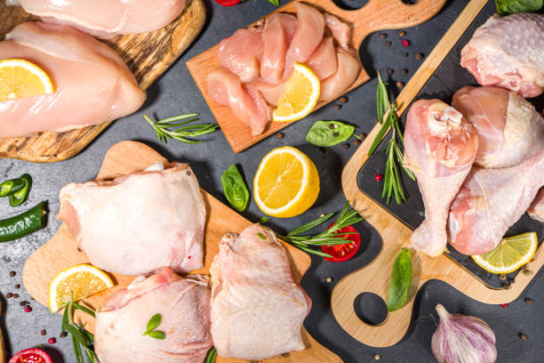 istock Various raw chicken meat portions 1321541592