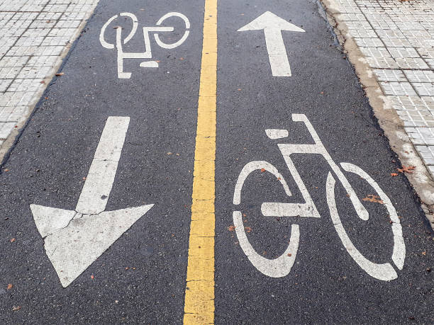 istock Bicycle Signal Street Top View 1321541772