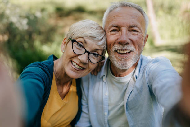 istock Senior couple on the picnic 1321542647
