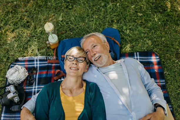 Senior couple on the picnic