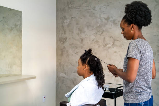 istock Hair stylist in Brazil. 1321545472